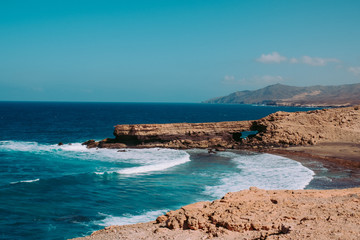 La Pared Beach view to Punta Guadalupe, Fuerteventura, Canary Islands, Spain