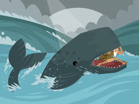 cachalot whale big fish in the sea