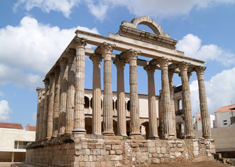 Obraz premium Templo de Diana en Mérida, Badajoz
