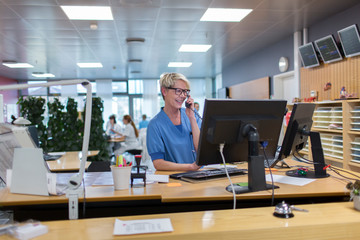 Hospital receptionist