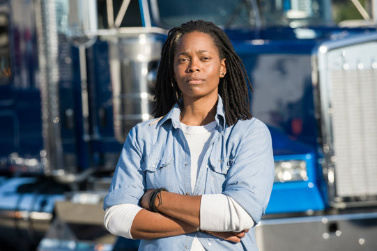 Female Truck Driver.