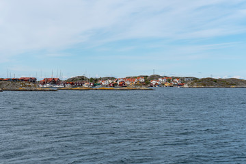 Fototapeta na wymiar Picturesque Village by the ocean in Sweden