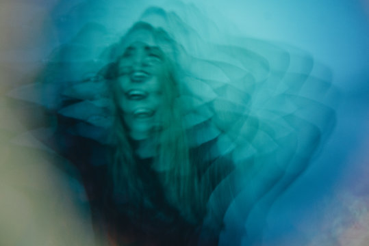 Kaelidescope images of a woman