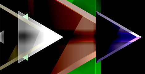 3d triangular vector minimal abstract background design, abstract poster geometric design