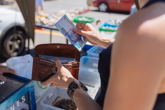 Shopping at a Flea Market