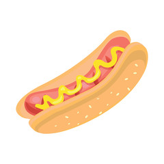 Hot dog vector illustration