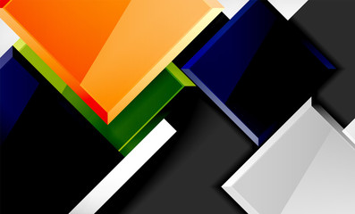 Color squares futuristic abstract background