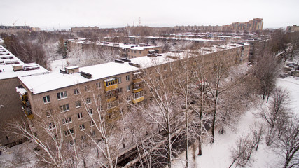 house in winter