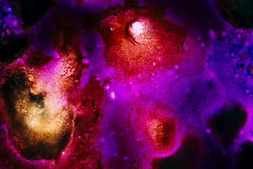 Violet space nebula