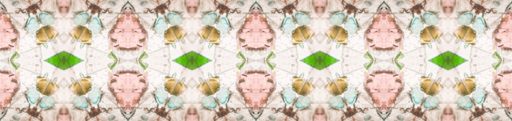 Pastel pattern inside kaleidoscope