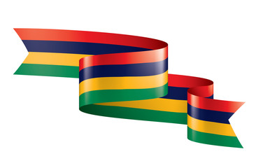 Mauritius flag, vector illustration on a white background