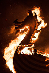 Up Helly Aa Burning Galley
