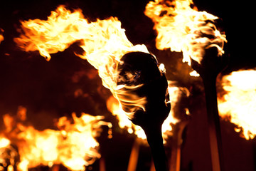 Up Helly Aa Burning Torches