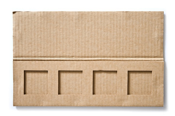 35mm slide mailer made of cardboard.