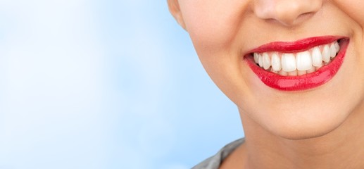 Fototapeta premium Beautiful wide smile of young