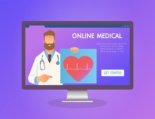 Online medicine concept