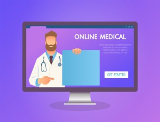 Online medicine concept