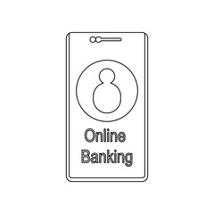 online bank card icon. Element of banking for mobile concept and web apps icon. Outline, thin line icon for website design and development, app development