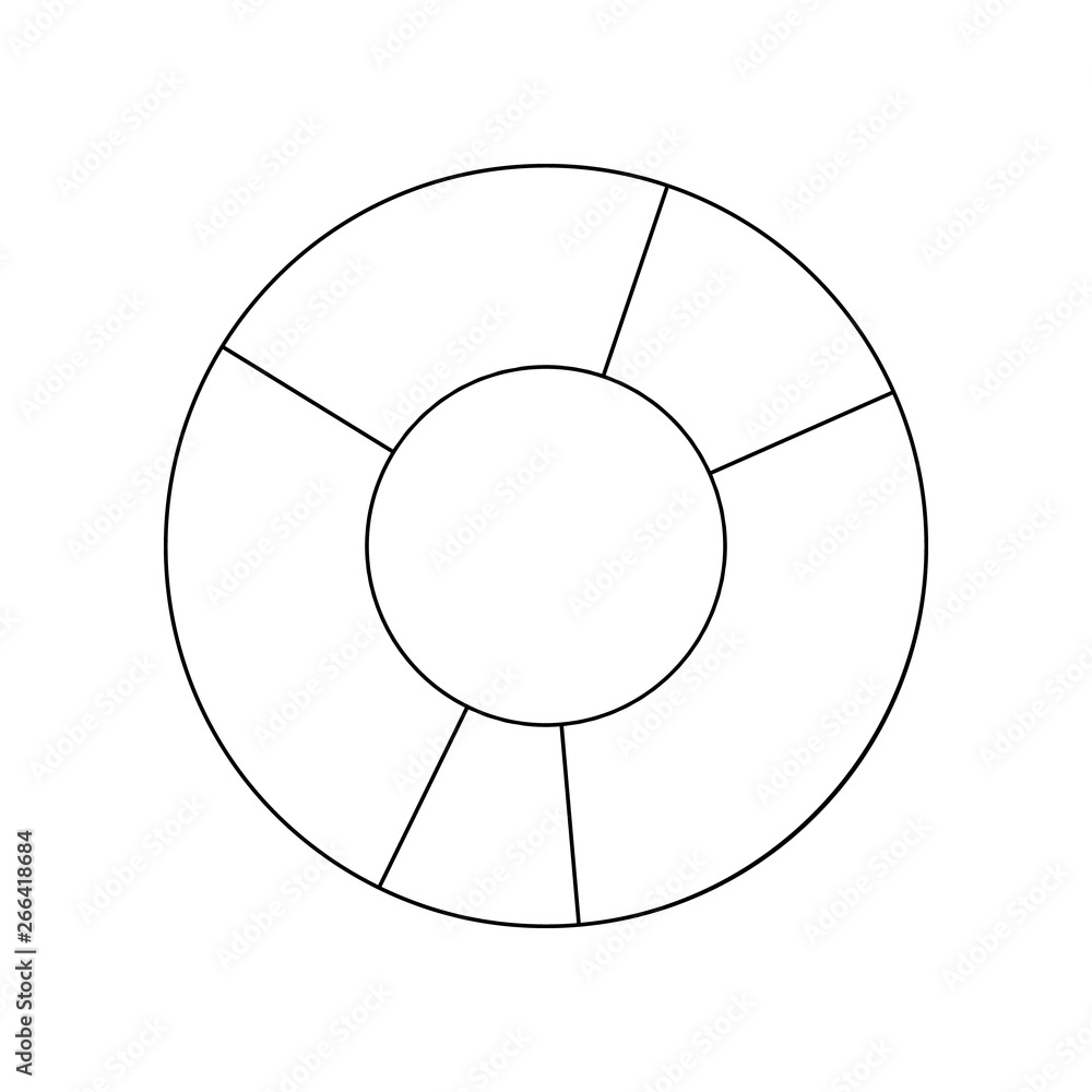 Aufkleber pie chart icon. element of banking for mobile concept and web apps icon. outline, thin line icon for