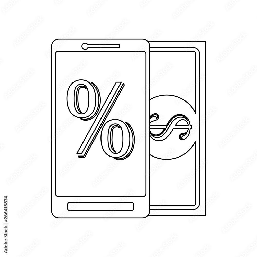 Poster mobile credit icon. element of banking for mobile concept and web apps icon. outline, thin line icon