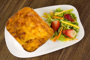 Lasagna familiar de pollo