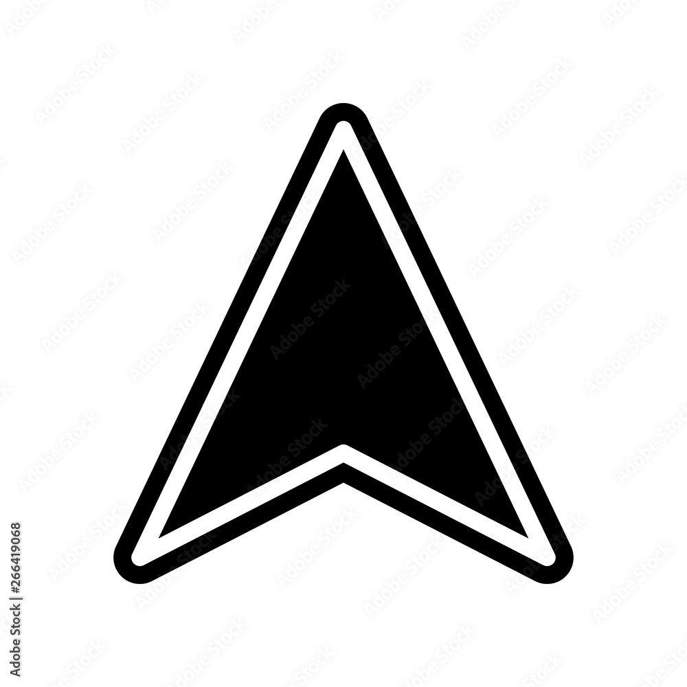 Aufkleber cursor icon. element of navigation for mobile concept and web apps icon. glyph, flat icon for websit