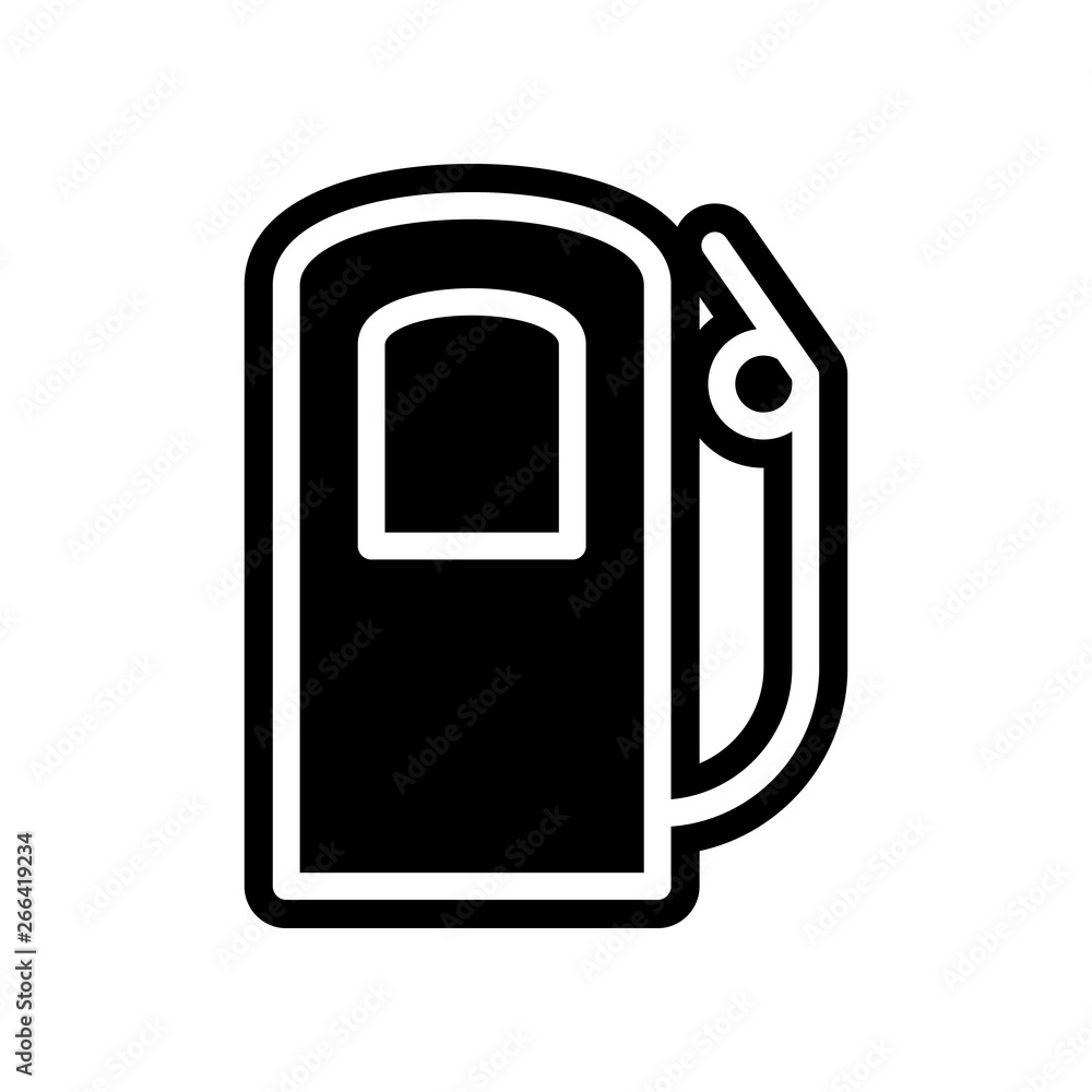 Aufkleber fueling icon. element of navigation for mobile concept and web apps icon. glyph, flat icon for websi