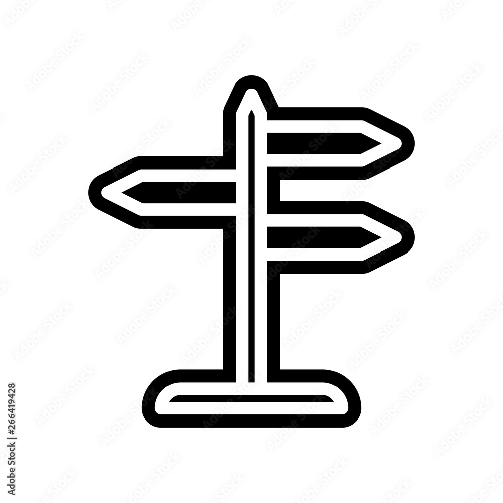Poster road signs icon. element of navigation for mobile concept and web apps icon. glyph, flat icon for we