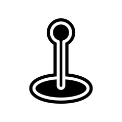 flagpole icon. Element of navigation for mobile concept and web apps icon. Glyph, flat icon for website design and development, app development