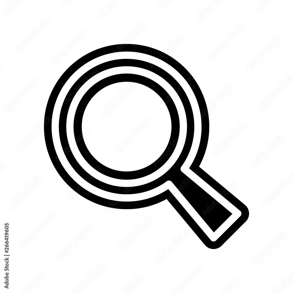 Poster magnifier icon. element of navigation for mobile concept and web apps icon. glyph, flat icon for web
