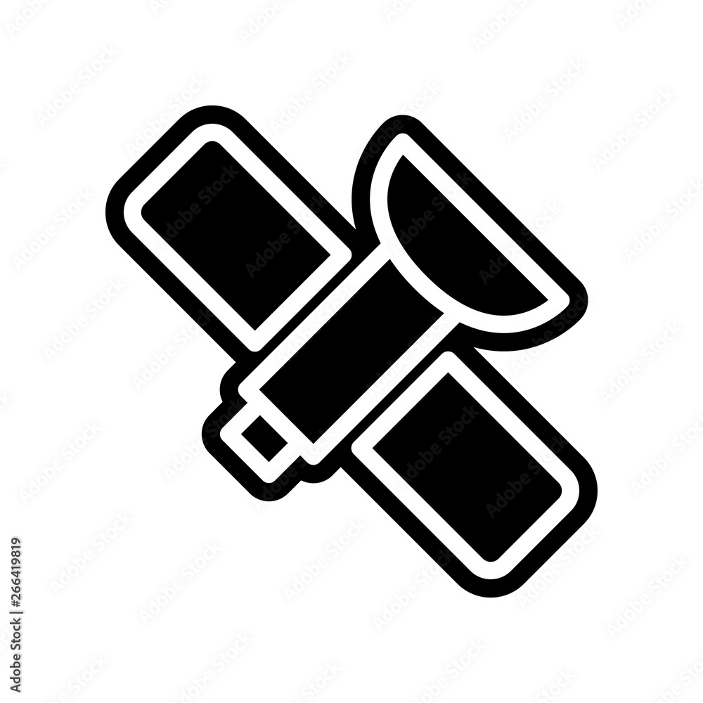 Aufkleber navigator satellite icon. element of navigation for mobile concept and web apps icon. glyph, flat ic