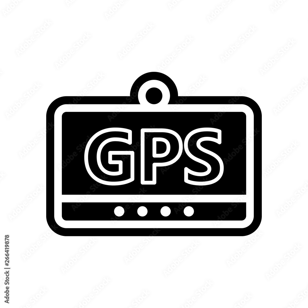 Aufkleber gps navigator icon. element of navigation for mobile concept and web apps icon. glyph, flat icon for