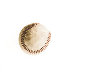 baseball on white background