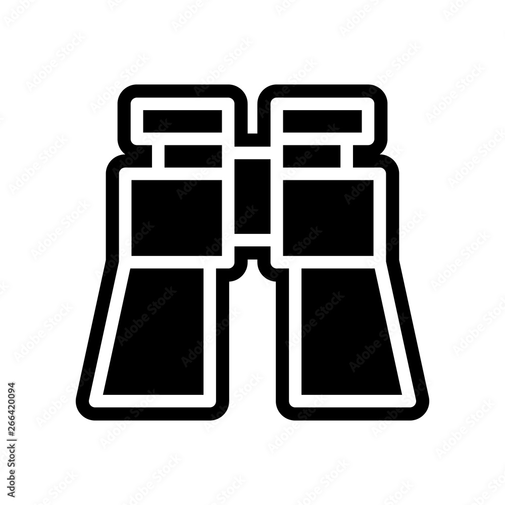Poster binoculars icon. element of navigation for mobile concept and web apps icon. glyph, flat icon for we