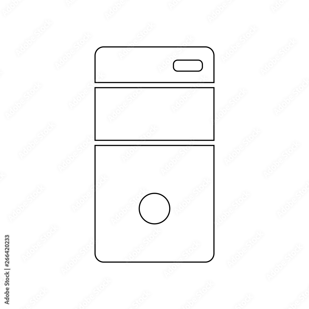 Aufkleber pc keys icon. element of web for mobile concept and web apps icon. outline, thin line icon for websi