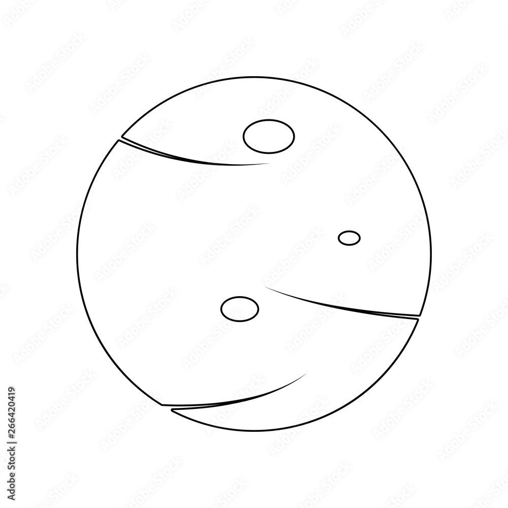 Aufkleber planet icon. element of web for mobile concept and web apps icon. outline, thin line icon for websit