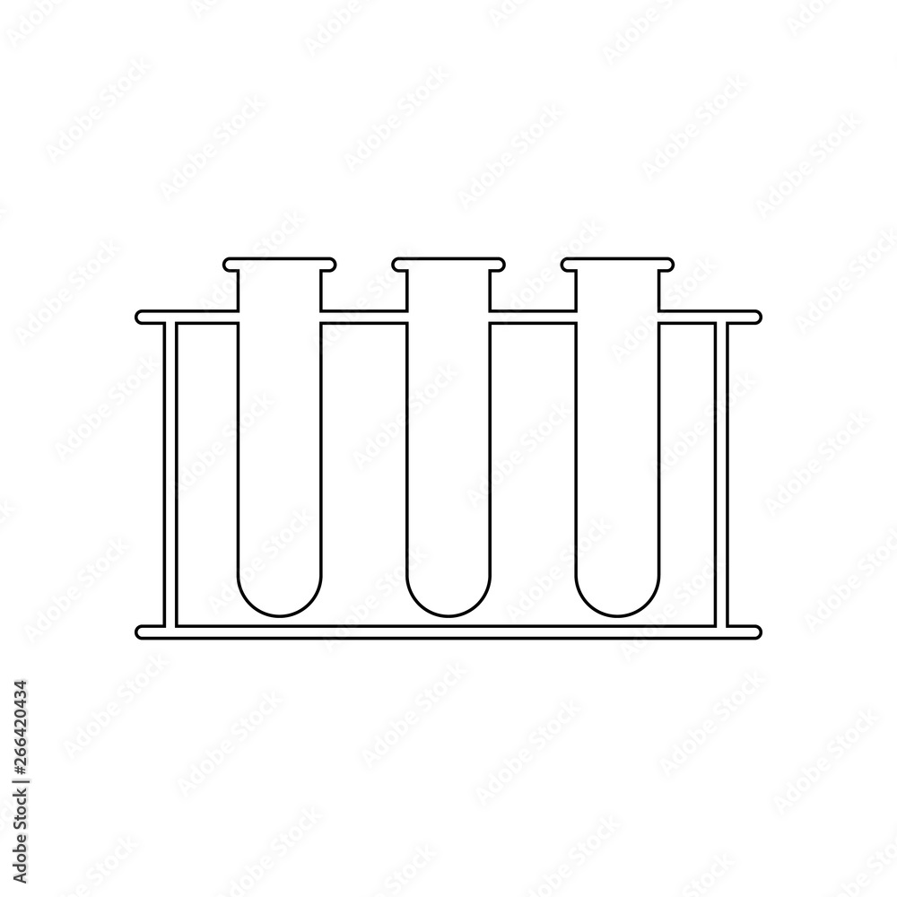 Poster laboratory test tubes icon. element of web for mobile concept and web apps icon. outline, thin line 