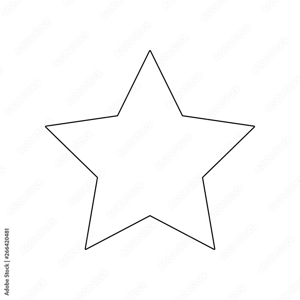 Aufkleber five-pointed star icon. element of web for mobile concept and web apps icon. outline, thin line icon