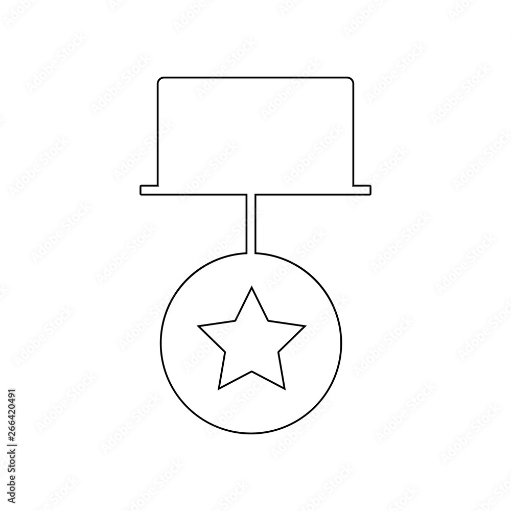 Aufkleber medal icon. element of web for mobile concept and web apps icon. outline, thin line icon for website