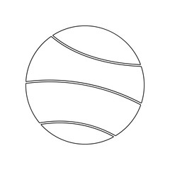 planet icon. Element of web for mobile concept and web apps icon. Outline, thin line icon for website design and development, app development