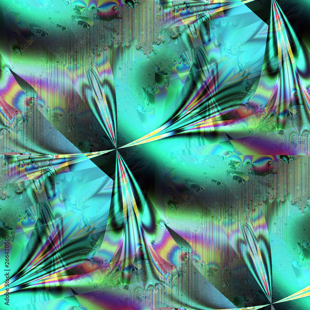Poster seamless abstract fractal pattern for background
