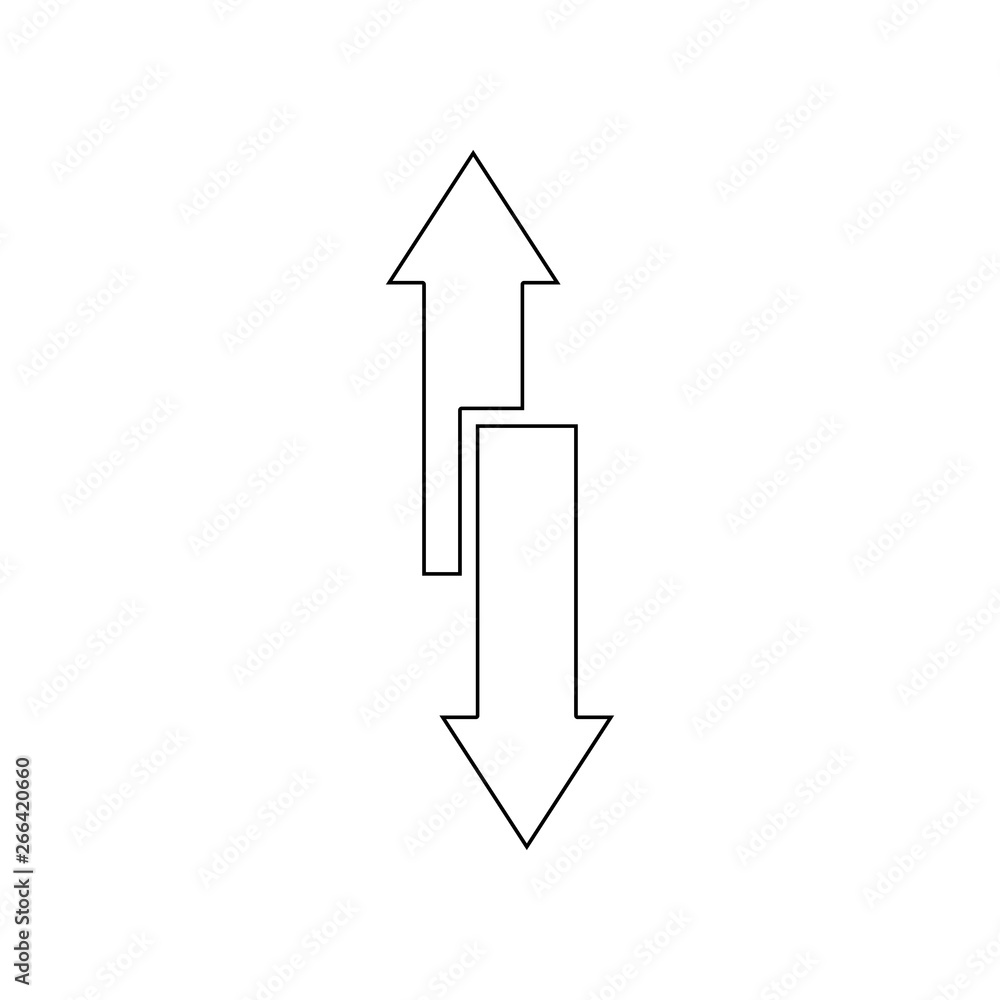 Poster arrows of different directions icon. element of web for mobile concept and web apps icon. outline, t