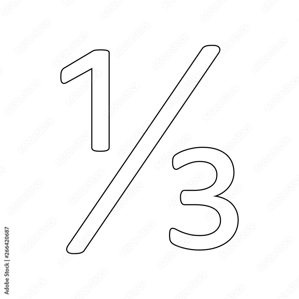 Poster one third icon. element of web for mobile concept and web apps icon. outline, thin line icon for web