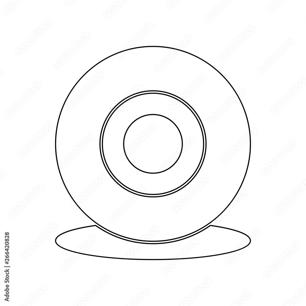 Aufkleber webcam icon. element of web for mobile concept and web apps icon. outline, thin line icon for websit