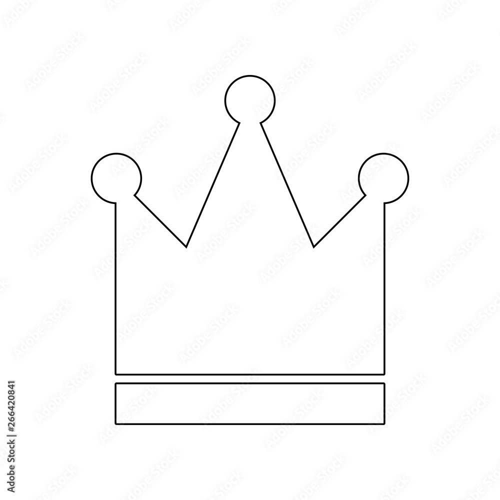 Poster crown icon. element of web for mobile concept and web apps icon. outline, thin line icon for website
