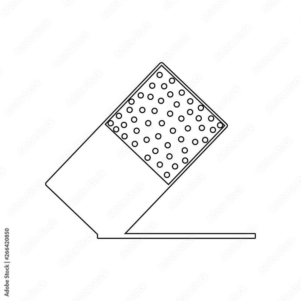Poster pencil eraser icon. element of web for mobile concept and web apps icon. outline, thin line icon for