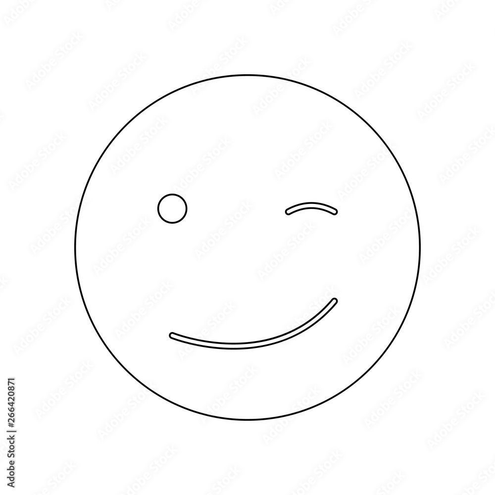 Aufkleber smiley icon. element of web for mobile concept and web apps icon. outline, thin line icon for websit