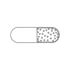 pill icon. Element of web for mobile concept and web apps icon. Outline, thin line icon for website design and development, app development