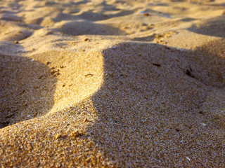 Close up beach sand view