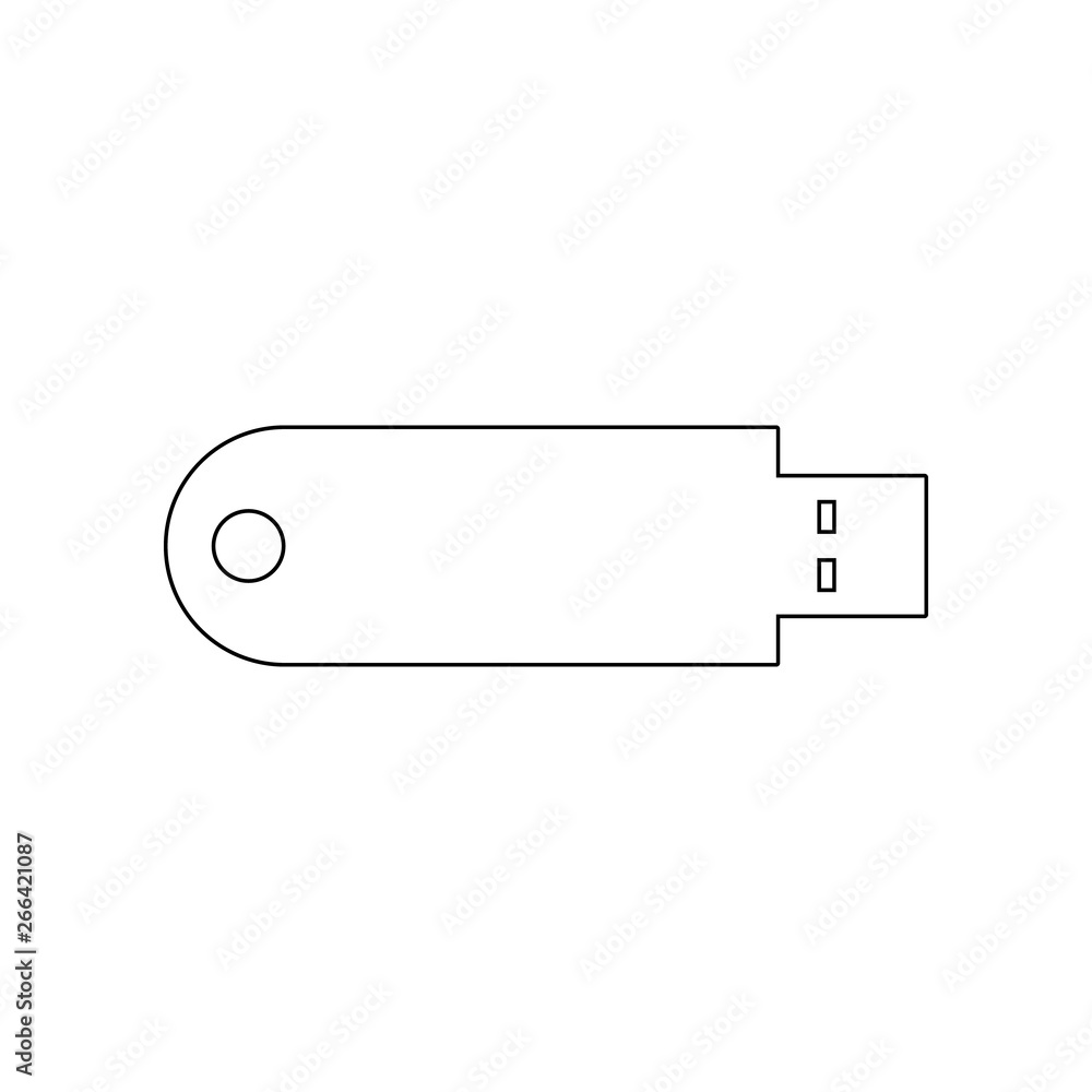 Aufkleber flash card icon. element of web for mobile concept and web apps icon. outline, thin line icon for we